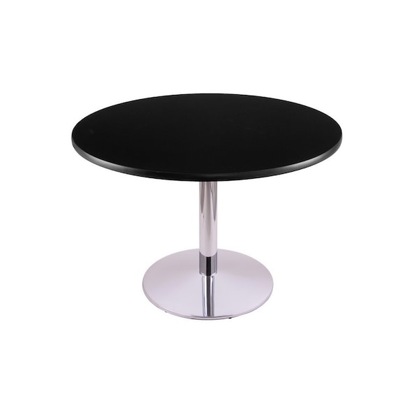 Holland Bar Stool Co 30" 214 Chrome Table, 36" dia. Top - 214-2230CH36R