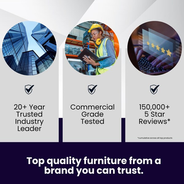 Flash Furniture Square 27.75" L, 27.75" W, 40" H, Metal Top, White - CH-31330-WH-GG