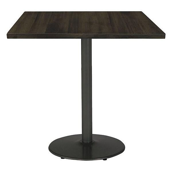 Kfi Square 42 L, 42 W, 41 H, Wood Top, Espresso - T42SQ-B1922BK-38-LFT-ES