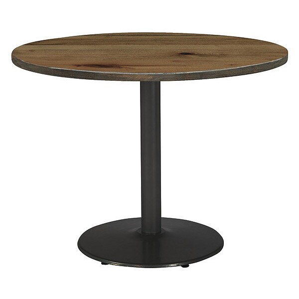 Kfi Round 42 L, 42 W, 29 H, Wood Top, Natural - T42RD-B1922BK-LFT-NA