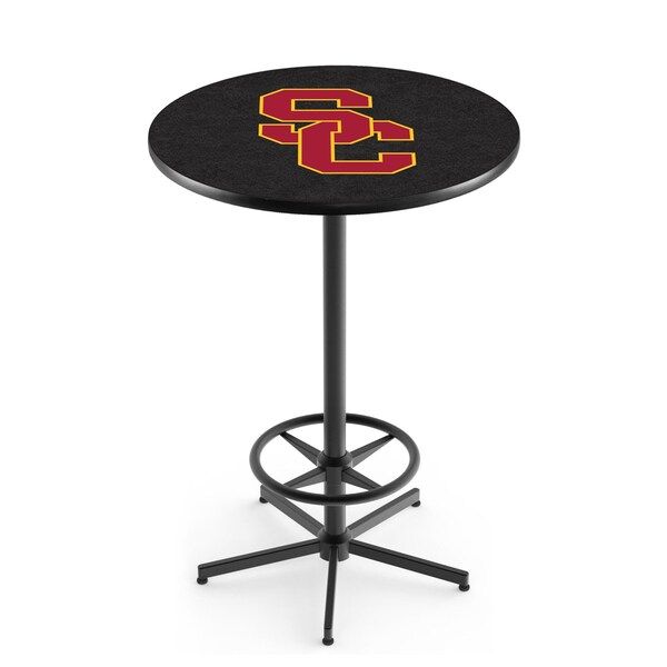 Holland Bar Stool Co 42" Black USC Trojans Pub Table - L216B4236SOUCAL