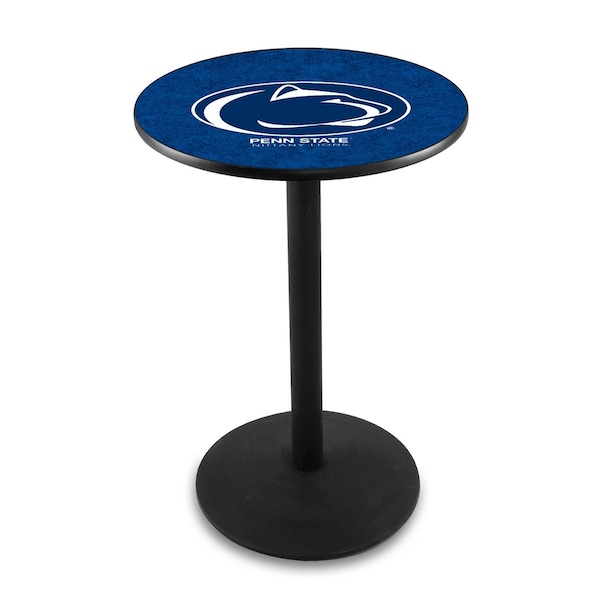 Holland Bar Stool Co 36" Blk Wrinkle Penn State Pub Table - L214B3628PENNST