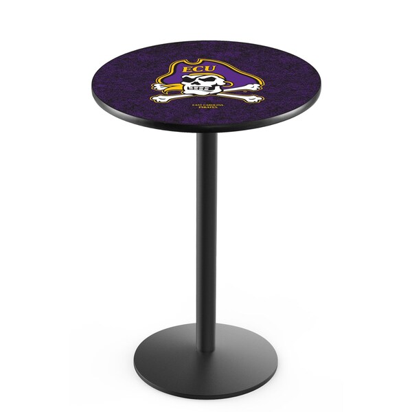 Holland Bar Stool Co 42" Blk Wrinkle East Carolina Pub Table, 36" dia. Top - L214B4236ECAROL