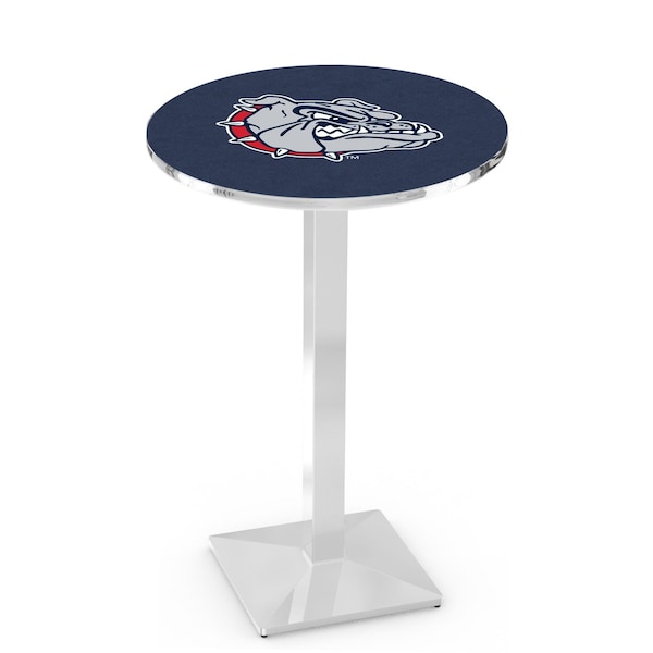 Holland Bar Stool Co 36" Chrome Gonzaga Pub Table, 36" dia. Top - L217C3636GONZGA