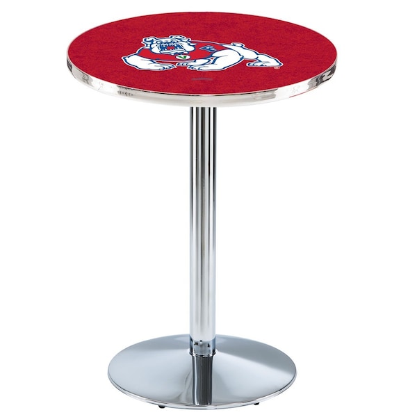 Holland Bar Stool Co 42" Chrome Fresno State Pub Table - L214C4228FRESST