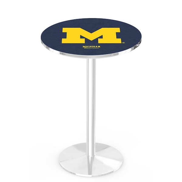 Holland Bar Stool Co 36" Chrome Michigan Pub Table - L214C3628MICHUN