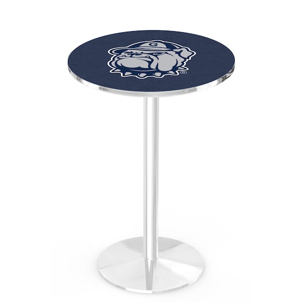 Holland Bar Stool Co 36" Chrome Georgetown Pub Table, 36" dia. Top - L214C3636GRGTWN