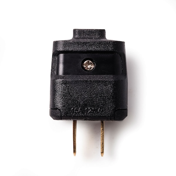Easylife Tech 15 A 125 V Non-Grounded Replacement Plug Polarized Straight Blade - 0-1001-N