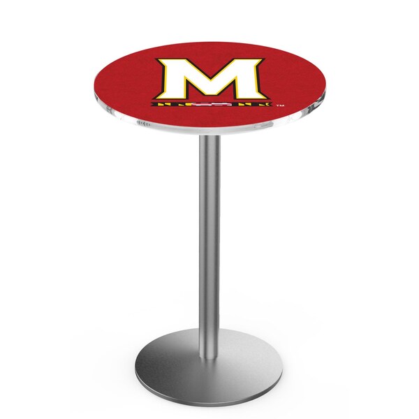 Holland Bar Stool Co 36" Stainless Steel Maryland Pub Table, 36" dia. Top - L214S3636MRYLND