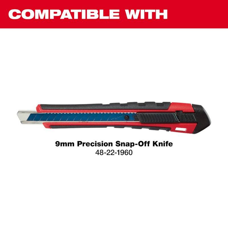 Milwaukee 9 mm Precision Snap Blade (10-Piece) - 48-22-9109