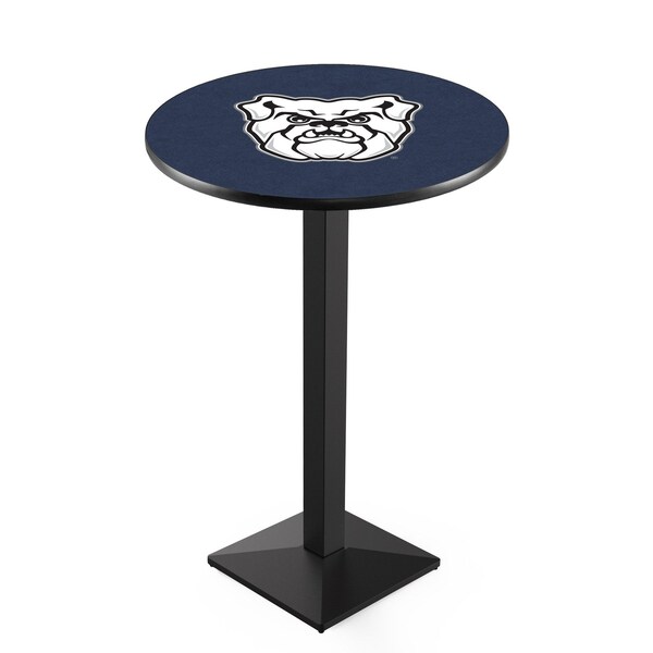 Holland Bar Stool Co 36" Blk Wrinkle Butler University Pub Table, 36" dia. Top - L217B3636BUTLER