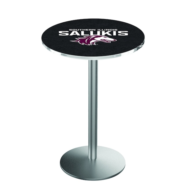 Holland Bar Stool Co 42" Stainless Steel Southern Illinois Pub Table, 36" dia. Top - L214S4236SOUILL