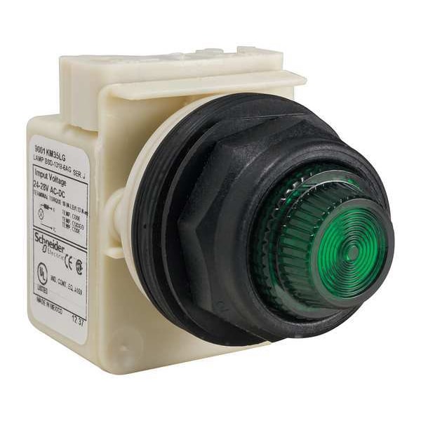 Indicador luminoso Schneider Electric, LED, Verde, Lente Fresnel - 9001SKP35LGG31.