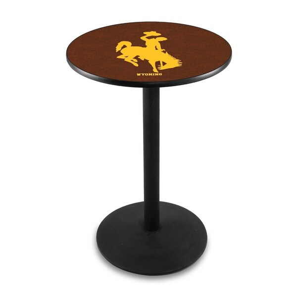 Holland Bar Stool Co 42" Blk Wrinkle Wyoming Pub Table, 36" dia. Top - L214B4236WYMNG
