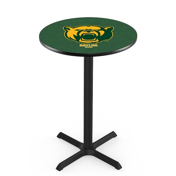 Holland Bar Stool Co 42" Blk Wrinkle Baylor Pub Table, 36" dia. Top - L211B4236BAYLOR