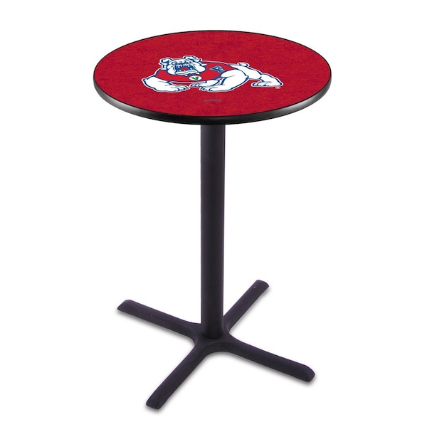 Holland Bar Stool Co 42" Blk Wrinkle Fresno State Pub Table - L211B4228FRESST