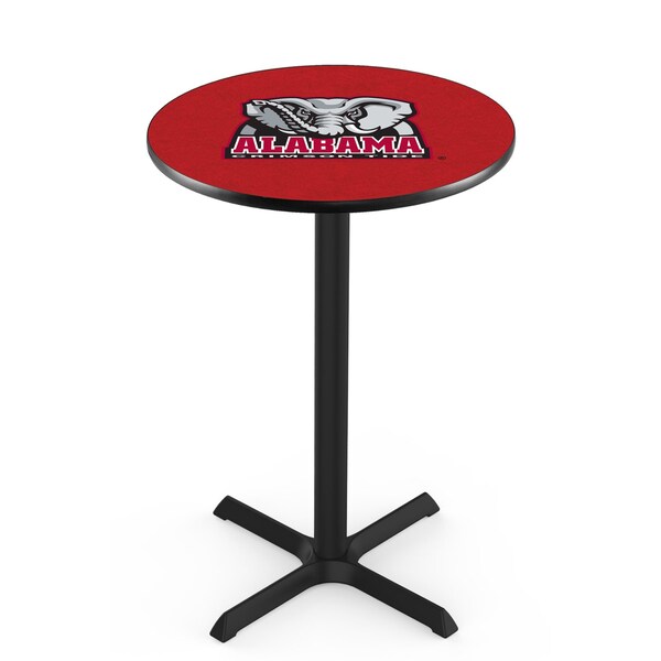 Holland Bar Stool Co 36" Blk Wrinkle Alabama Pub Table, 36" dia. Top - L211B3636AL-ELE