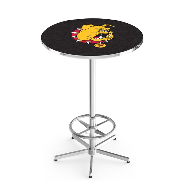 Holland Bar Stool Co 42" Chrome Ferris State Pub Table - L216C4228FERRST