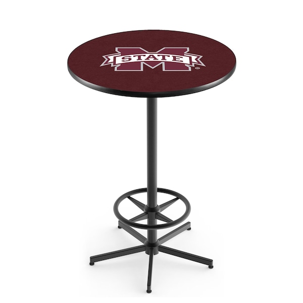 Holland Bar Stool Co 42" Black Mississippi State Pub Table - L216B4236MSSSTU