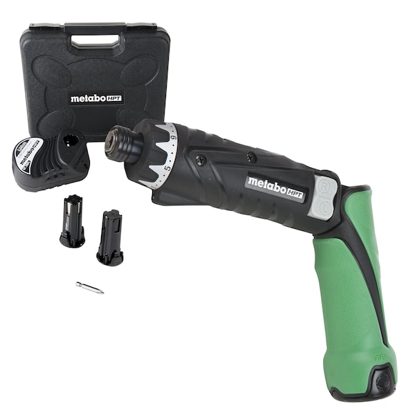Metabo Hpt 3.6V Cordless 1/4in Hex Drive Screwdriver Li-Ion 2 x 1.5 Ah - DB3DL2M