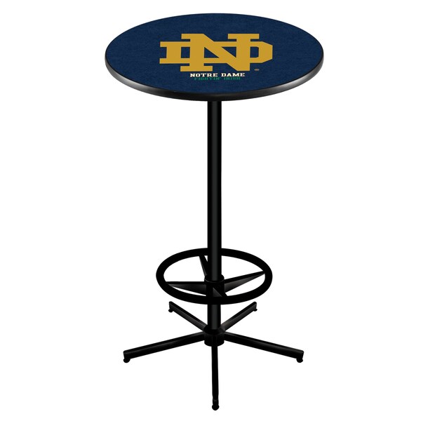 Holland Bar Stool Co 42" Black Notre Dame (ND) Pub Table - L216B4228ND-ND
