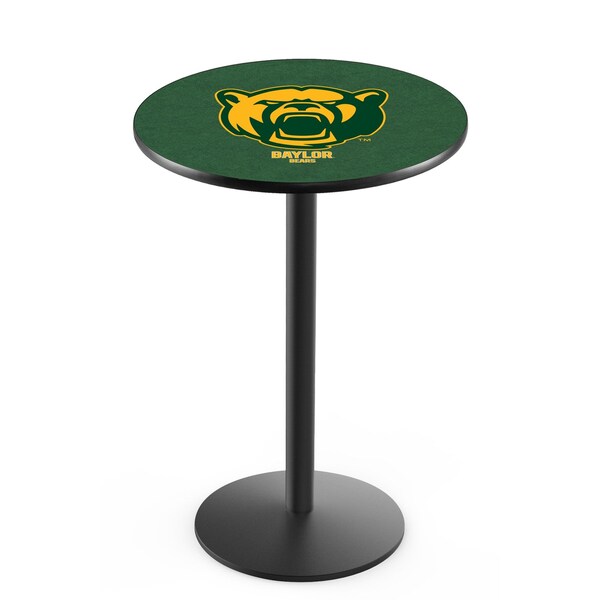 Holland Bar Stool Co 42" Blk Wrinkle Baylor Pub Table, 36" dia. Top - L214B4236BAYLOR