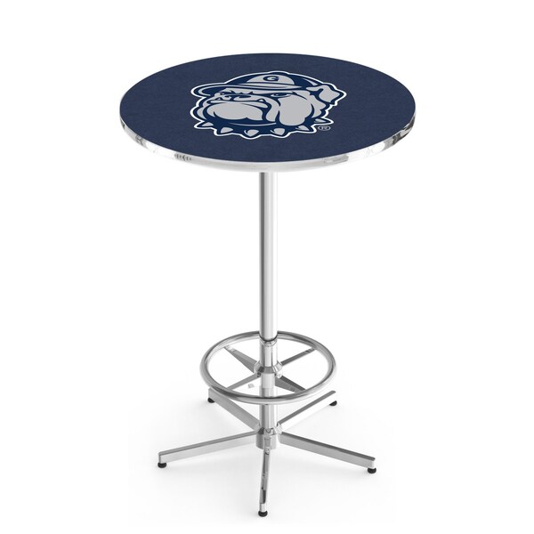 Holland Bar Stool Co 42" Chrome Georgetown Pub Table, 36" dia. Top - L216C4236GRGTWN