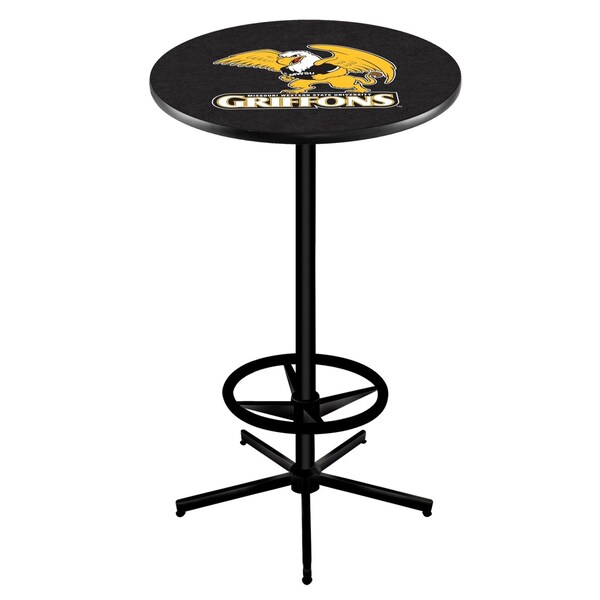 Holland Bar Stool Co 42" Black Missouri Western State Pub Table - L216B4228MOWST