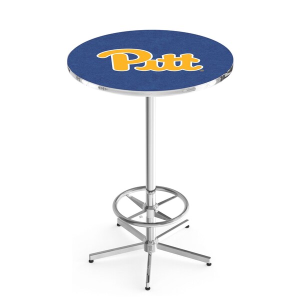 Holland Bar Stool Co 42" Chrome Pitt Pub Table, 36" dia. Top - L216C4236PITTSB