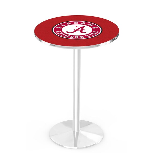 Holland Bar Stool Co 42" Chrome Alabama Pub Table - L214C4228AL-A