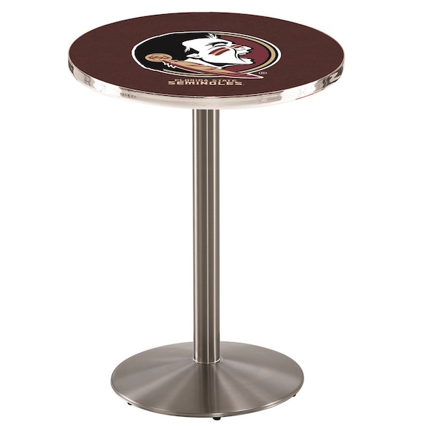Holland Bar Stool Co 42" Stainless Steel Florida State (Head) Pub Table - L214S4228FSU-HD