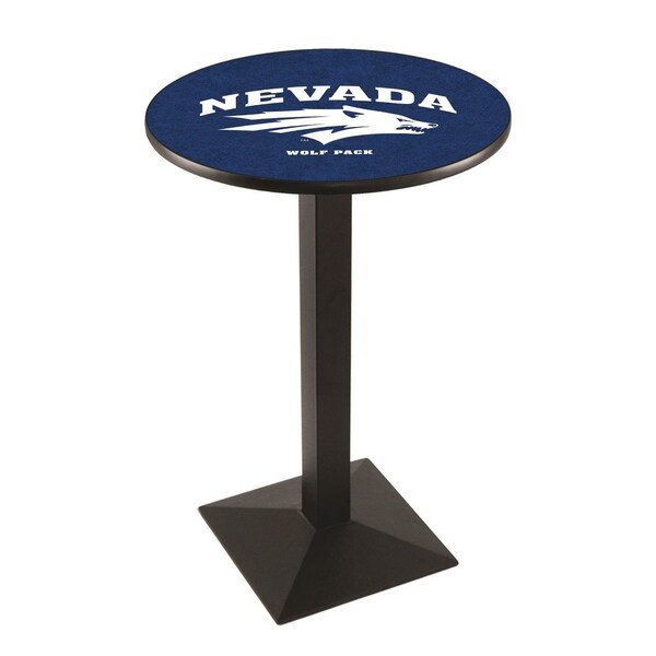 Holland Bar Stool Co 42" Blk Wrinkle Nevada Pub Table, 36" dia. Top - L217B4236NEVAUN