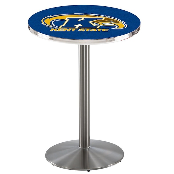 Holland Bar Stool Co 36" Stainless Steel Kent State Pub Table, 36" dia. Top - L214S3636KENTST
