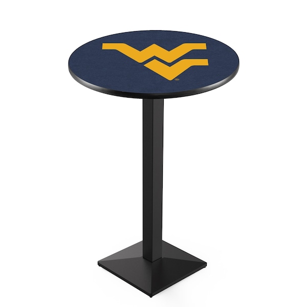 Holland Bar Stool Co 42" Blk Wrinkle West Virginia Pub Table, 36" dia. Top - L217B4236WESTVA