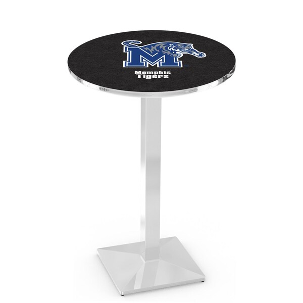 Holland Bar Stool Co 36" Chrome Memphis Pub Table, 36" dia. Top - L217C3636MEMPHS