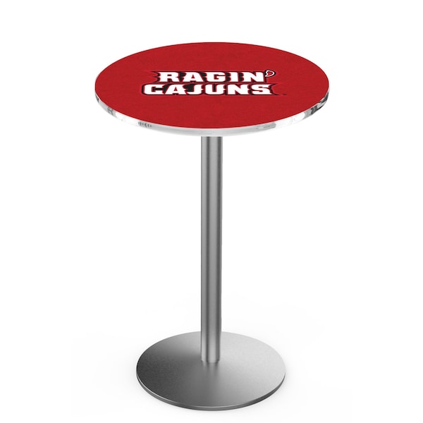 Holland Bar Stool Co 42" Stainless Steel Louisiana-Lafayette Pub Table, 36" dia. Top - L214S4236LA-LAF