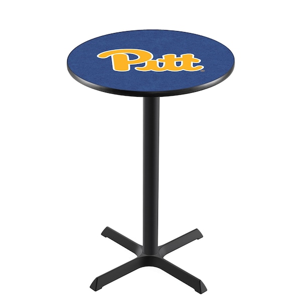 Holland Bar Stool Co 42" Blk Wrinkle Pitt Pub Table, 36" dia. Top - L211B4236PITTSB