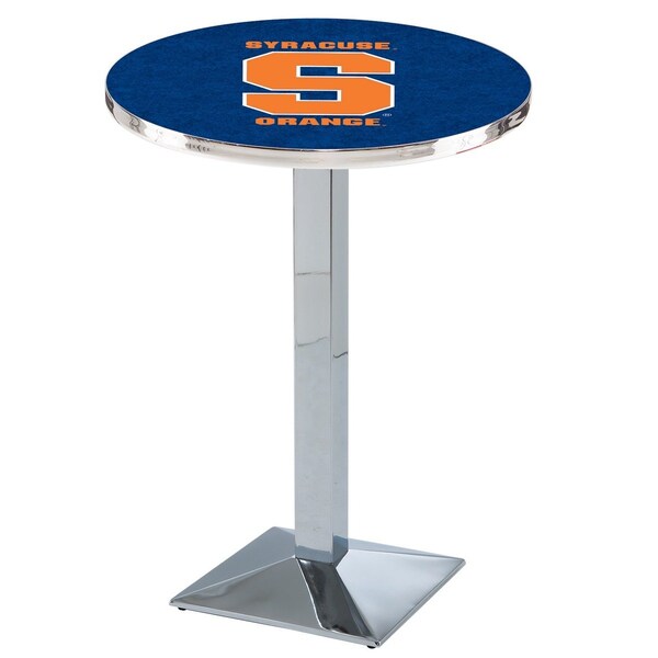 Holland Bar Stool Co 42" Chrome Syracuse Pub Table, 36" dia. Top - L217C4236SYRCSE