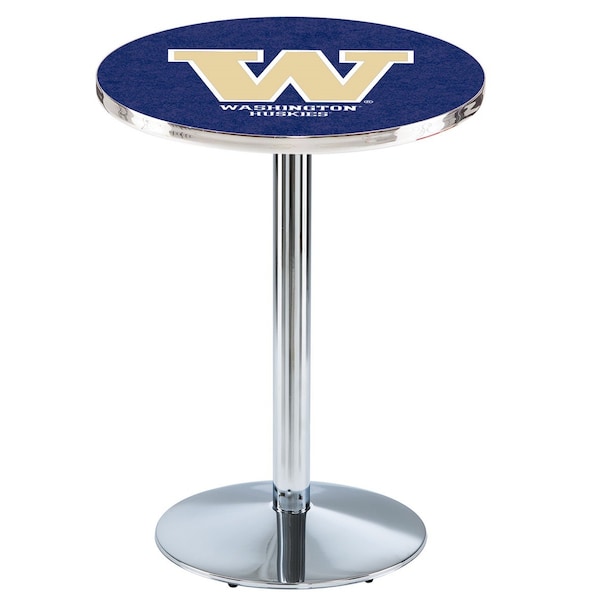 Holland Bar Stool Co 36" Chrome Washington Pub Table - L214C3628WASHUN