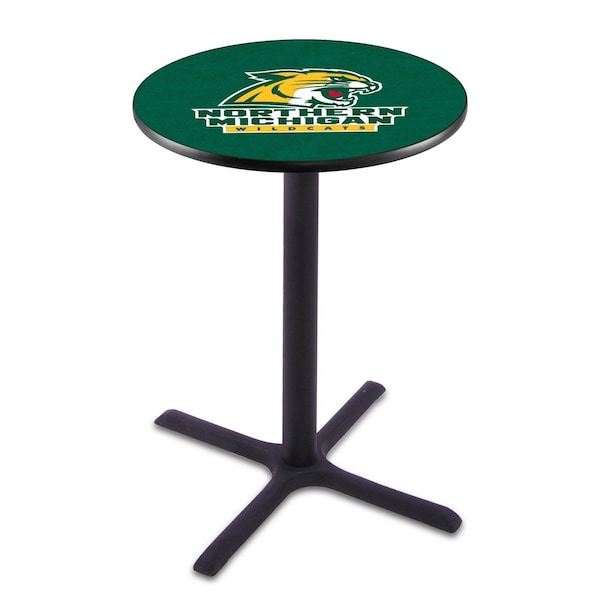 Holland Bar Stool Co 36" Blk Wrinkle Northern Michigan Pub Table - L211B3628NORMIC
