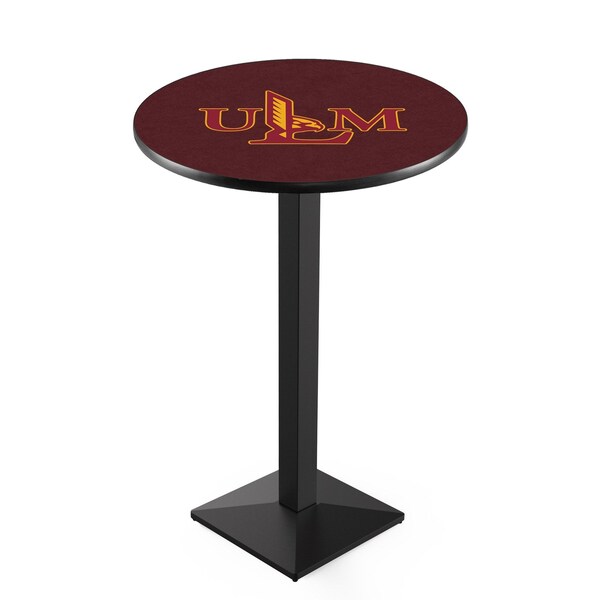 Holland Bar Stool Co 42" Blk Wrinkle Louisiana-Monroe Pub Table, 36" dia. Top - L217B4236LA-MON