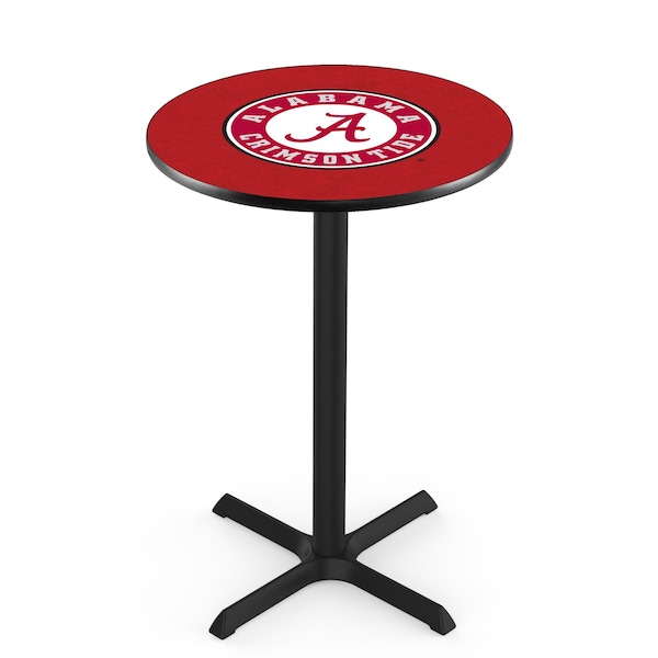 Holland Bar Stool Co 36" Blk Wrinkle Alabama Pub Table - L211B3628AL-A