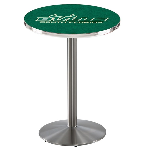 Holland Bar Stool Co 42" Stainless Steel South Florida Pub Table, 36" dia. Top - L214S4236SOUFLA