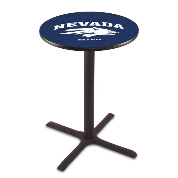 Holland Bar Stool Co 42" Blk Wrinkle Nevada Pub Table, 36" dia. Top - L211B4236NEVAUN