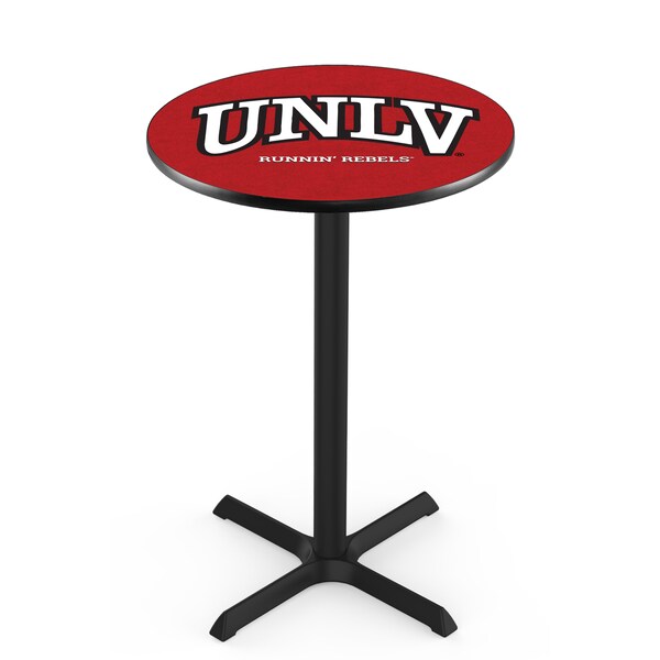 Holland Bar Stool Co 36" Blk Wrinkle UNLV Pub Table - L211B3628UNEVLV