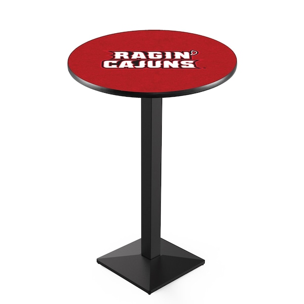 Holland Bar Stool Co 36" Blk Wrinkle Louisiana-Lafayette Pub Table, 36" dia. Top - L217B3636LA-LAF
