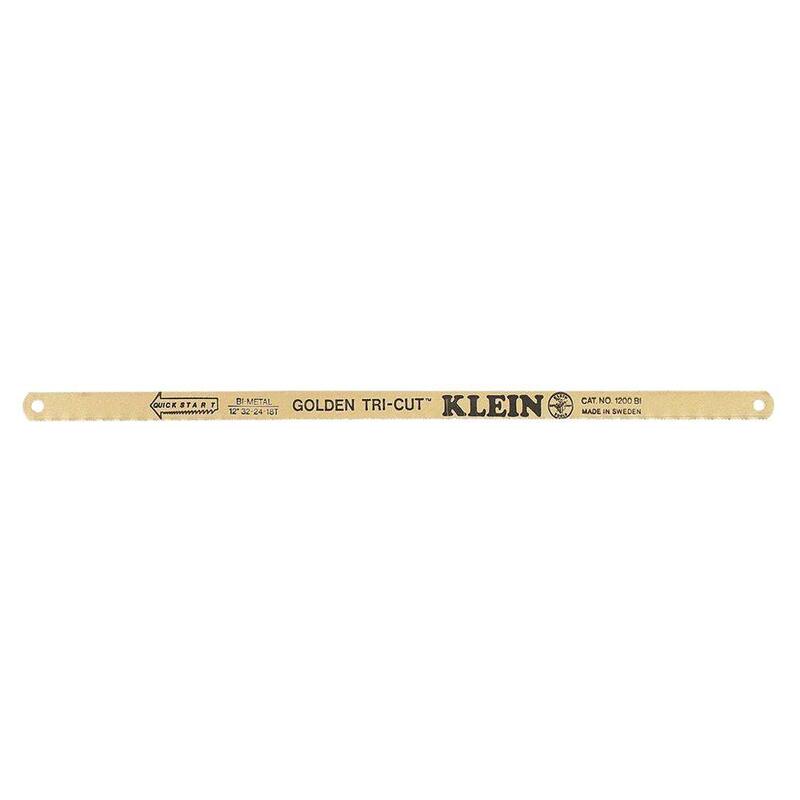 Klein Tools Golden Tri-Cut Hacksaw Blades (100-Pack) - 1200BI