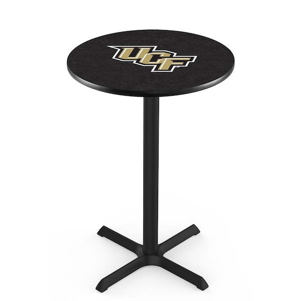 Holland Bar Stool Co 36" Blk Wrinkle Central Florida Pub Table, 36" dia. Top - L211B3636CENFLA