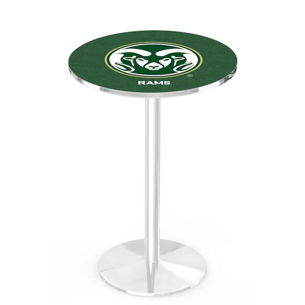 Holland Bar Stool Co 42" Chrome Colorado State Pub Table - L214C4228COLOST