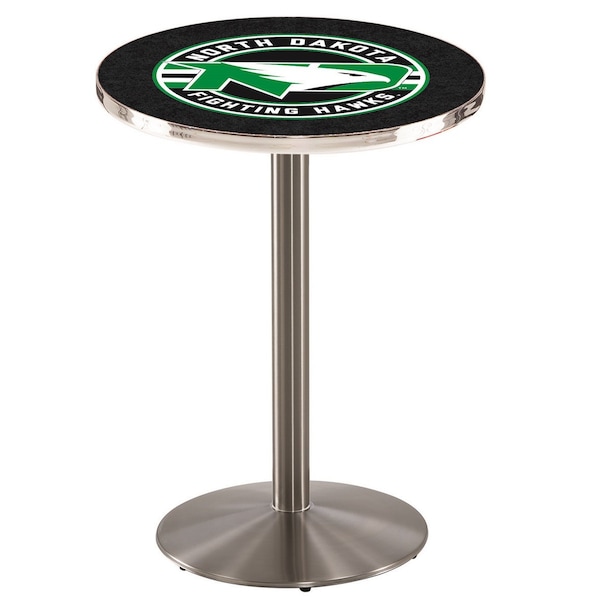 Holland Bar Stool Co 36" Stainless Steel North Dakota Pub Table - L214S3628NORDAK